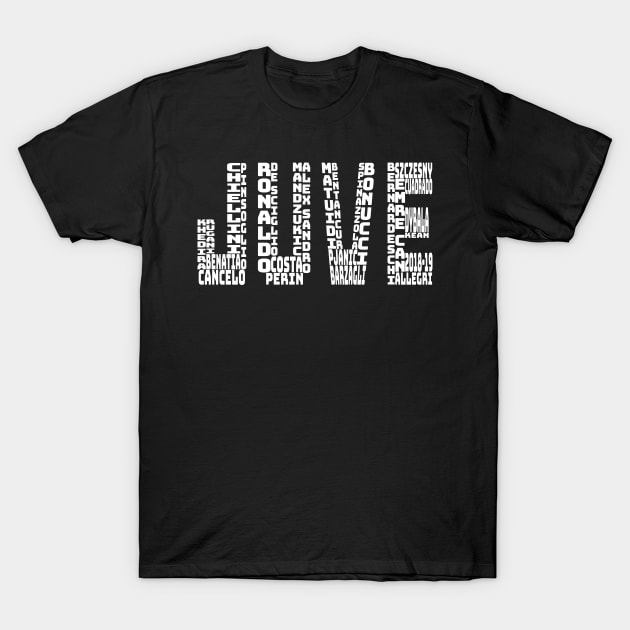 Juventus 2018 2019 White Text JUVE Juventus T Shirt